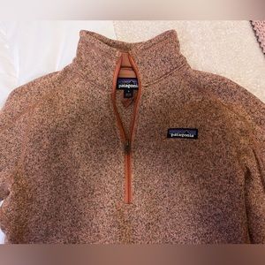Patagonia pink quarter zip